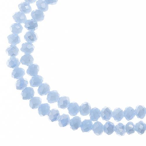 Rondelle 2 Strand 7in (apx110pcs) 3x4mm Opaque Light Periwinkle