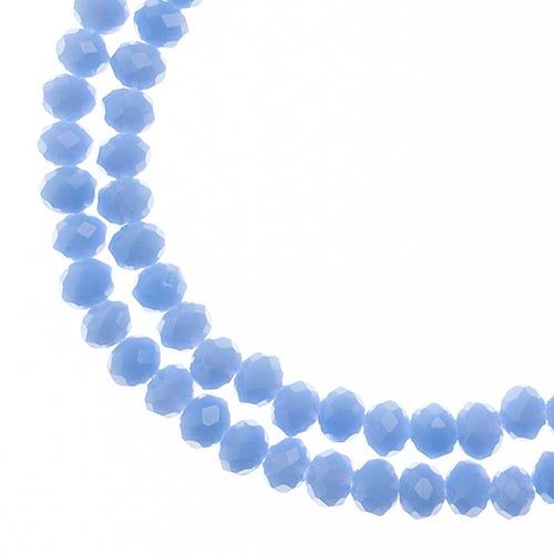 Rondelle 2 Strand 7in (apx110pcs) 3x4mm Opaque Periwinkle