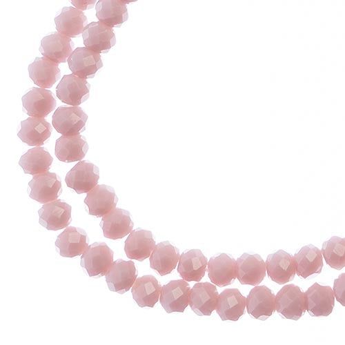 Rondelle 2 Strand 7in (apx110pcs) 3x4mm Opaque Mauve