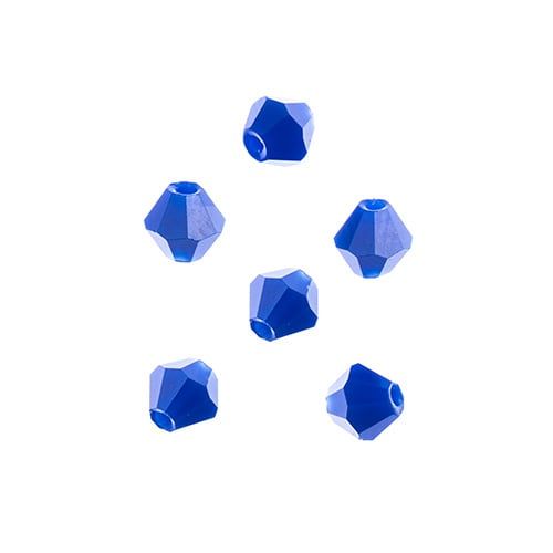 Bicone 2Strand 7in (apx96pcs) 4mm Opaque Dark Sapphire