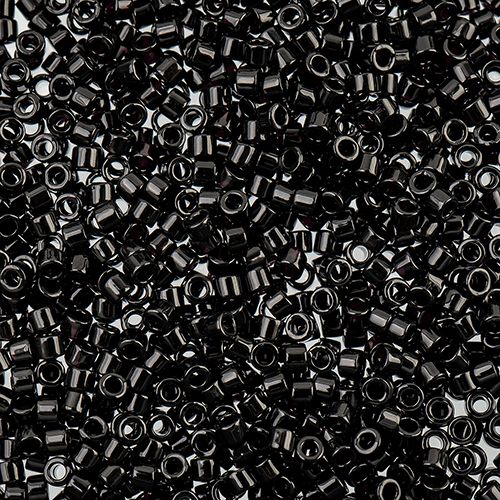 11/0 Round Beads (50g) Opaque Black Glass Bead (0010B)