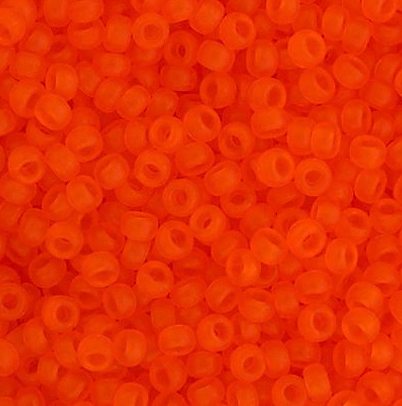 11/0 orange transparent Matte APX.22g (0138FV)
