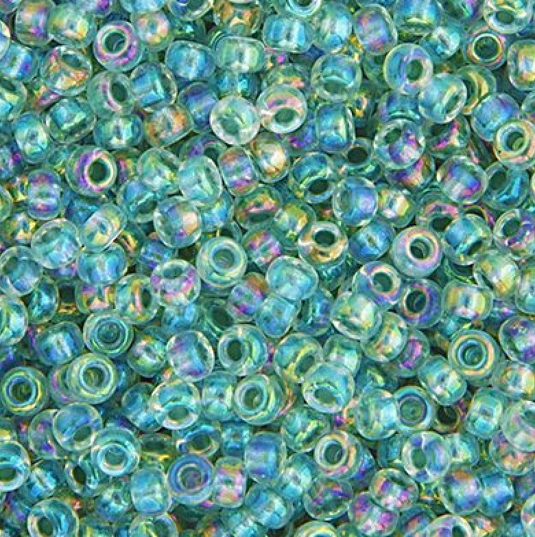11/0 apx.22g Seagreen AB Lined-Dyed (0263V)