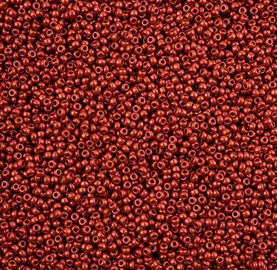 11/0 seed Lava Red 22g (4591V)