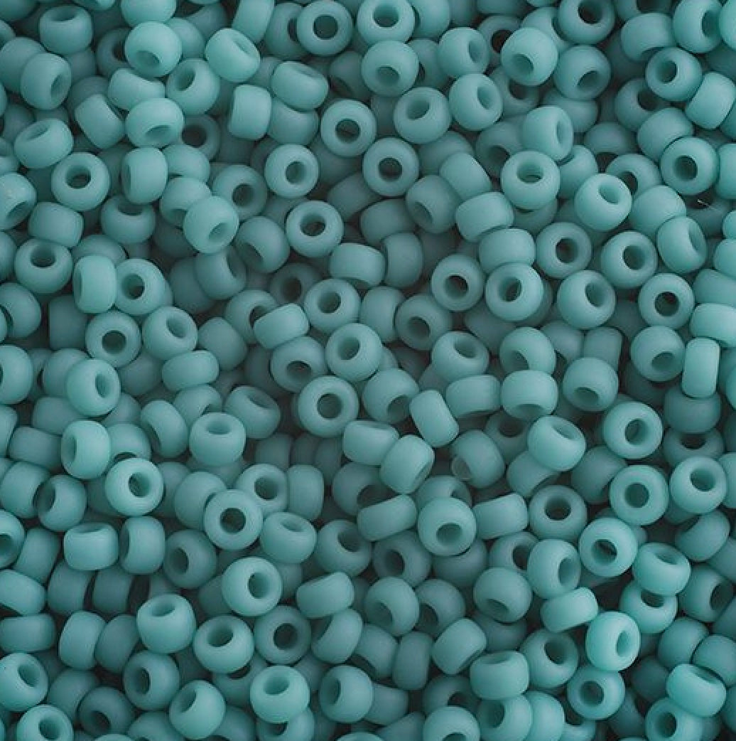 11/0 apx.22g Turquoise Green Opaque Matte (0412FV)