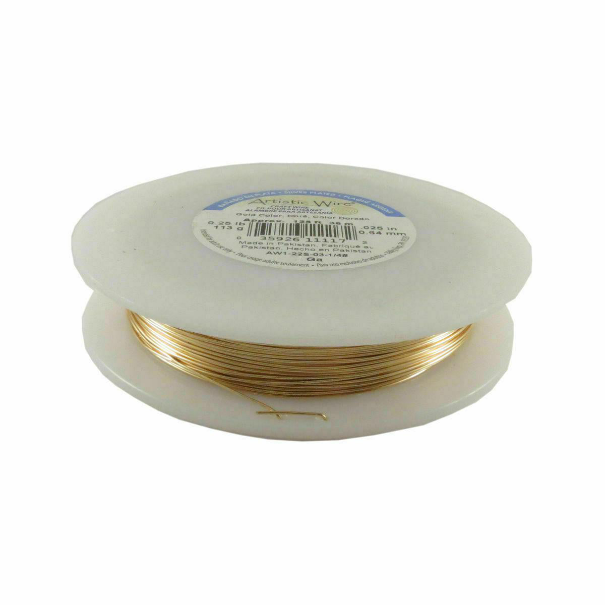 Artistic Wire 24 Gauge Tarnish Resistant Silver Wire 1/4 Pound