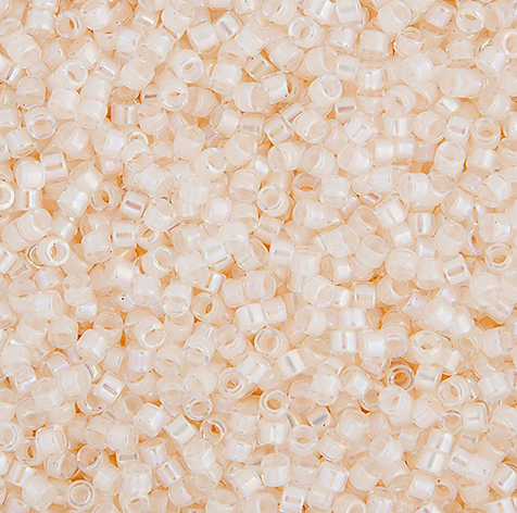 Off White Ab Miyuki Delica Beads 10/0 (0052V)