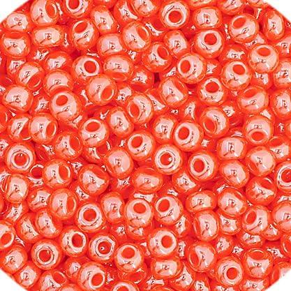 11/0 Opaque Dark Orange Luster (66435046V)