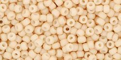 11/0 TOHO Cream Chalk opaque matte