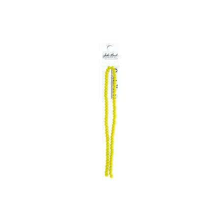 Rondelle 2 Strand 7in (apx78pcs) 4x6mm Opaque Yellow
