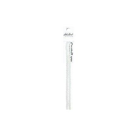 Rondelle 2 Strand 7in (apx78pcs) 4x6mm Opaque White Matt