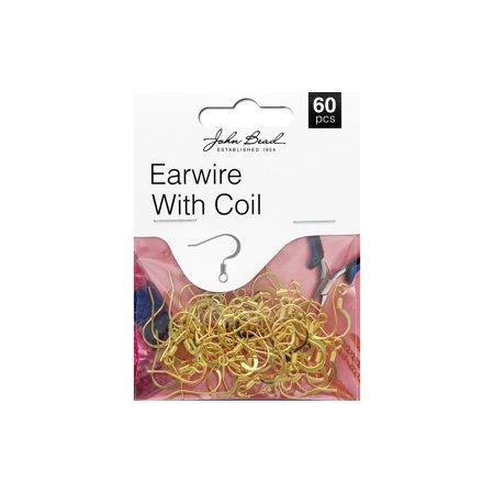 Earwire w/ Coil Gold 60pcs