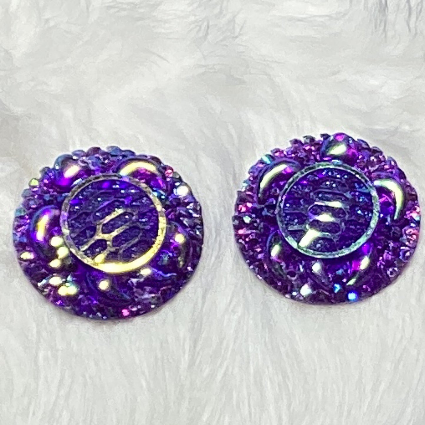 Purple turtle resin cab
