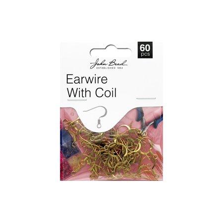 Earwire w/Coil a Gold 60pc