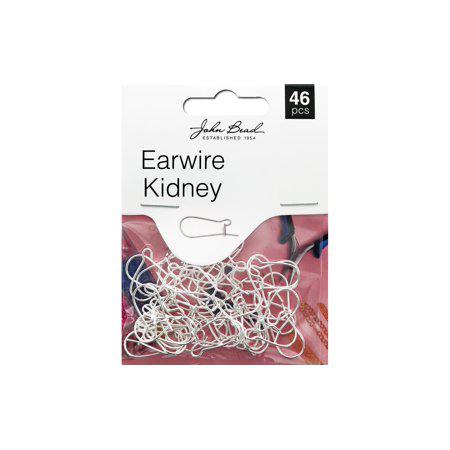 MHF Earwire Kidney 19x10mm Slv 46pc