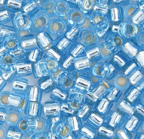 Silver-Lined Aqua Miyuki Delica Beads 10/0 (0149V)