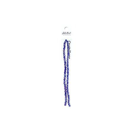 Rondelle 2 Strand 7in (apx78pcs) 4x6mm Transparent Sapphire AB