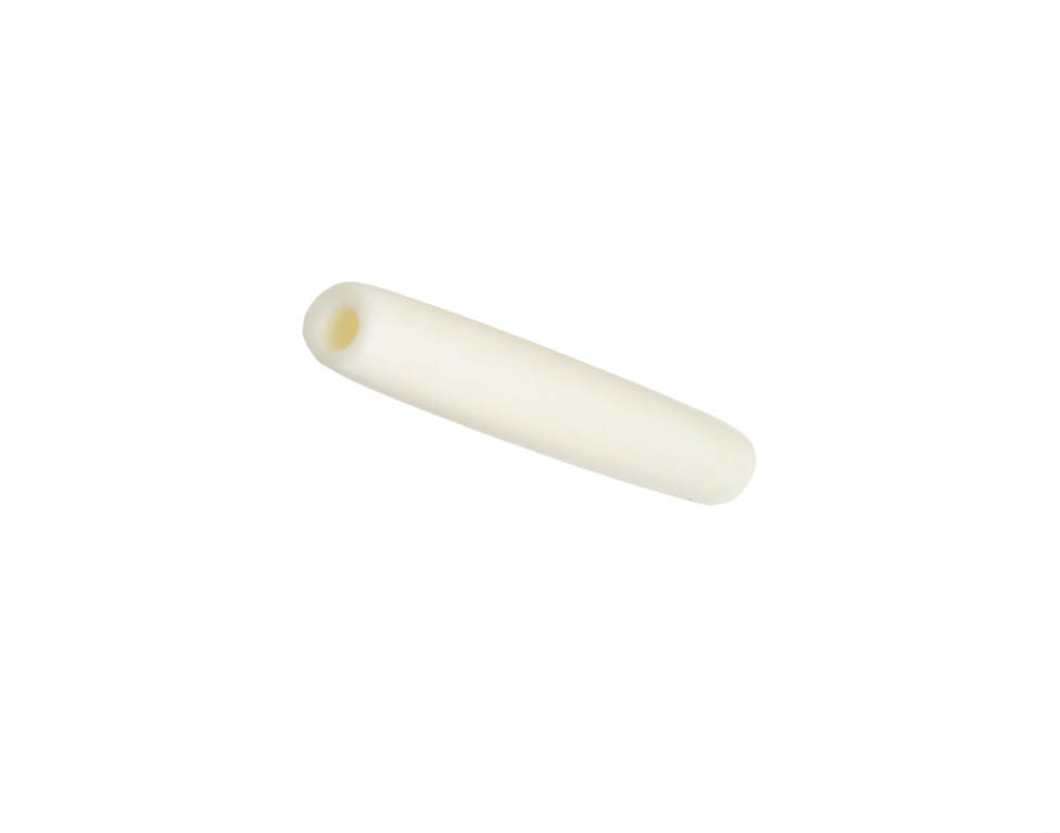 HAIRBONEPIPES OVAL IVORY 1.5" Worked on Bone