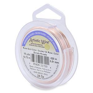 Artistic wire - rose gold- 24g 15yd
