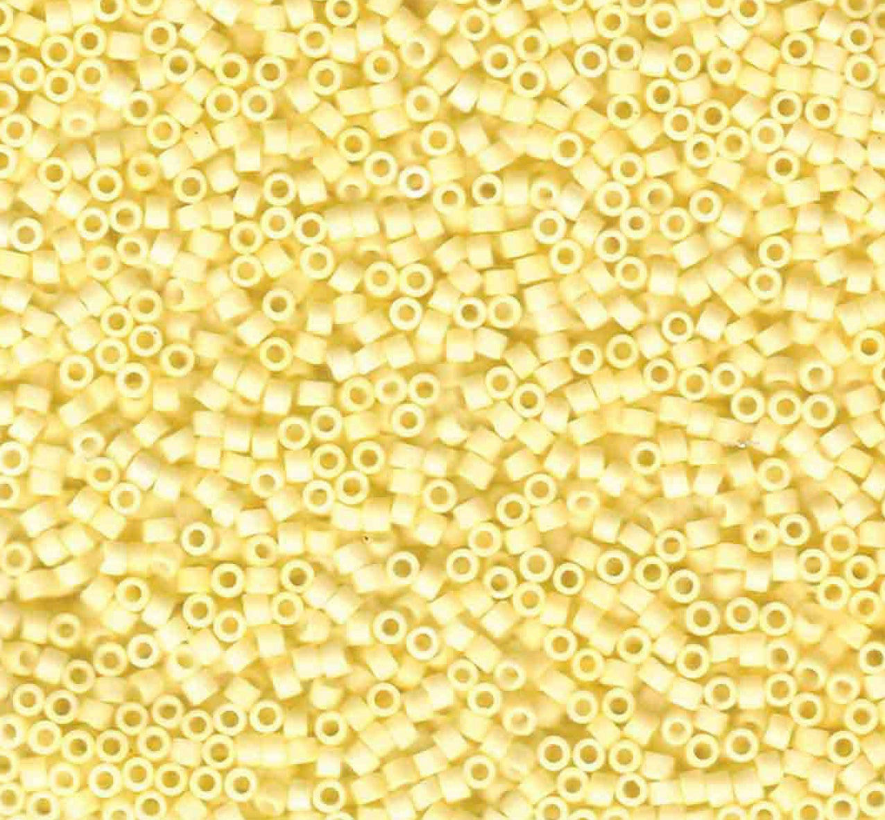 Matte Pale Yellow Ab Miyuki Delica Beads 10/0 (0854V)