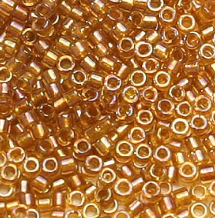 Lined Topaz Ab Miyuki Delica Beads 10/0 (0065V)