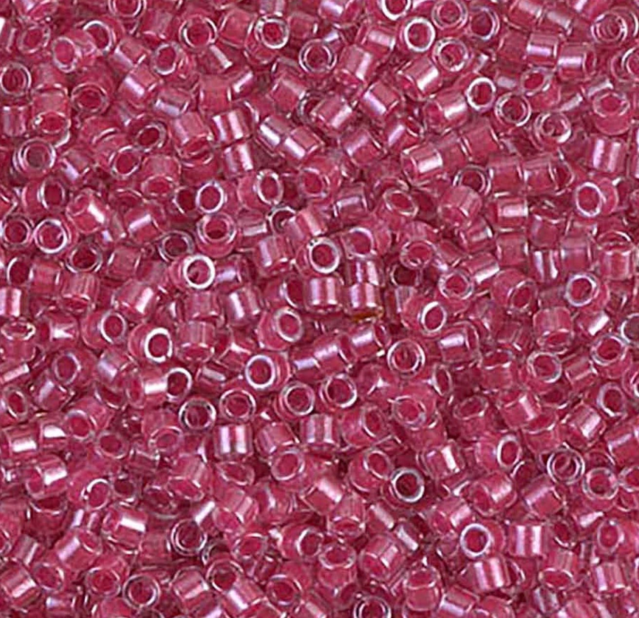 Sparkling Dark Pink Lined Crystal Miyuki Delica 10/0 (0914V)