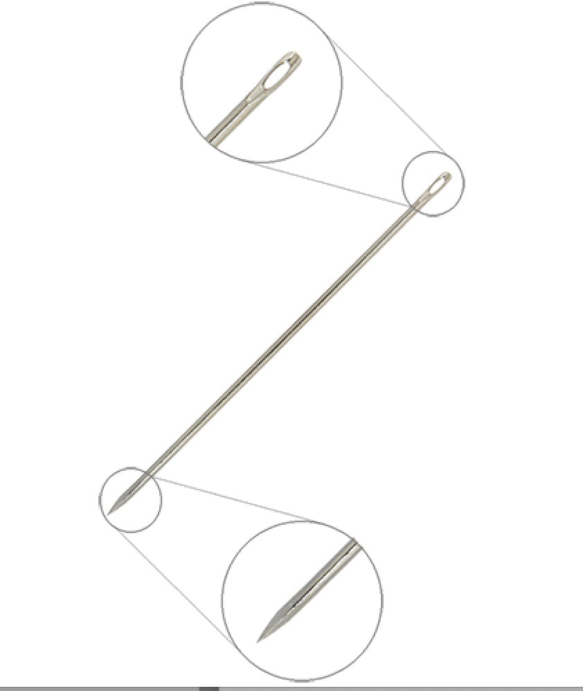 Glover Leather Needle #7 Super 20 Fine