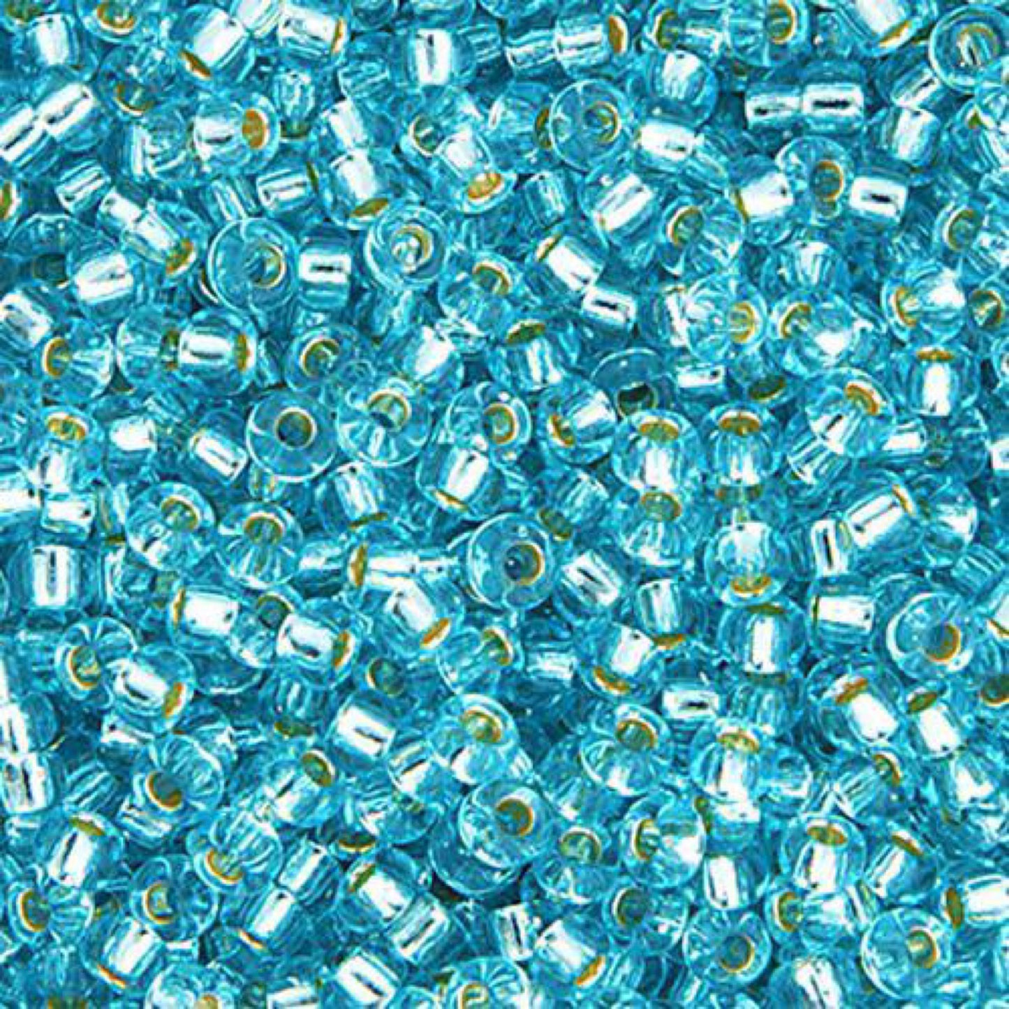 11/0 apx.22g Aqua Silver Lined (0018V)
