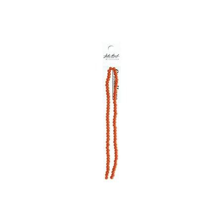 Rondelle 2 Strand 7in (apx78pcs) 4x6mm Opaque Orange