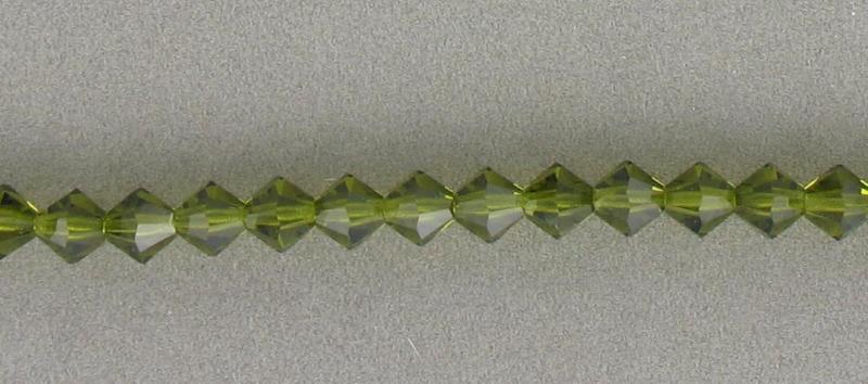 preciosa bicone Olivine 6mm