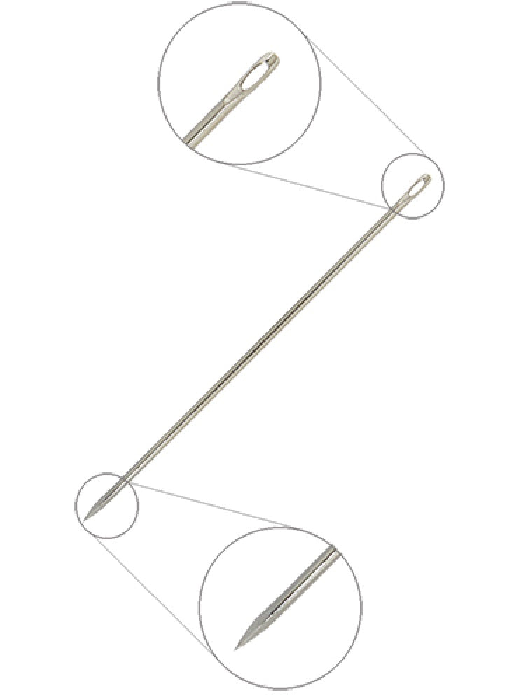 Glover Leather Needle #3 FINE GERMAN QUALITY