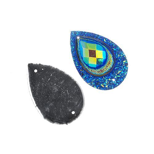 20x30mm Drop Royal BluePeacock Ab