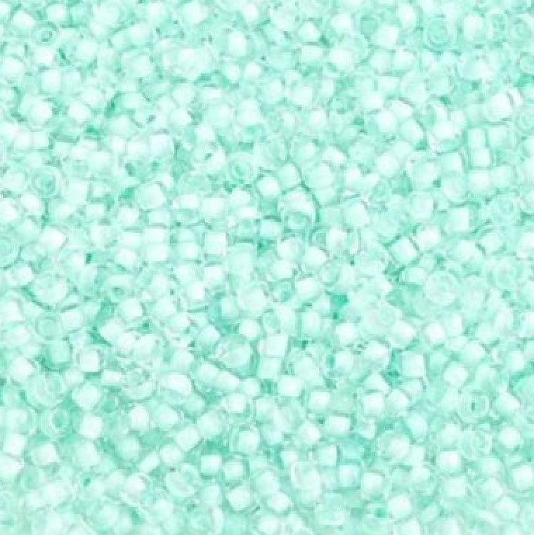 10/0 Light Mint Clear Czech Seed Bead (42g)