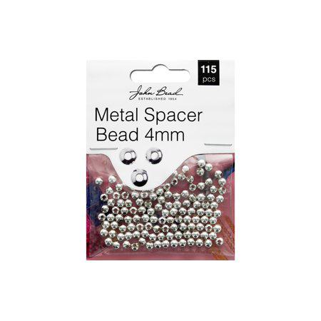 26001401-032 John Bead MHF Spacer Bead Metal 4mmV 115Pc