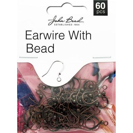 John Bead MHF Earwire w/Bead A Copper 60pc