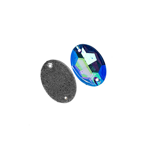 11x16mm Metalico stone oval Royal Blue