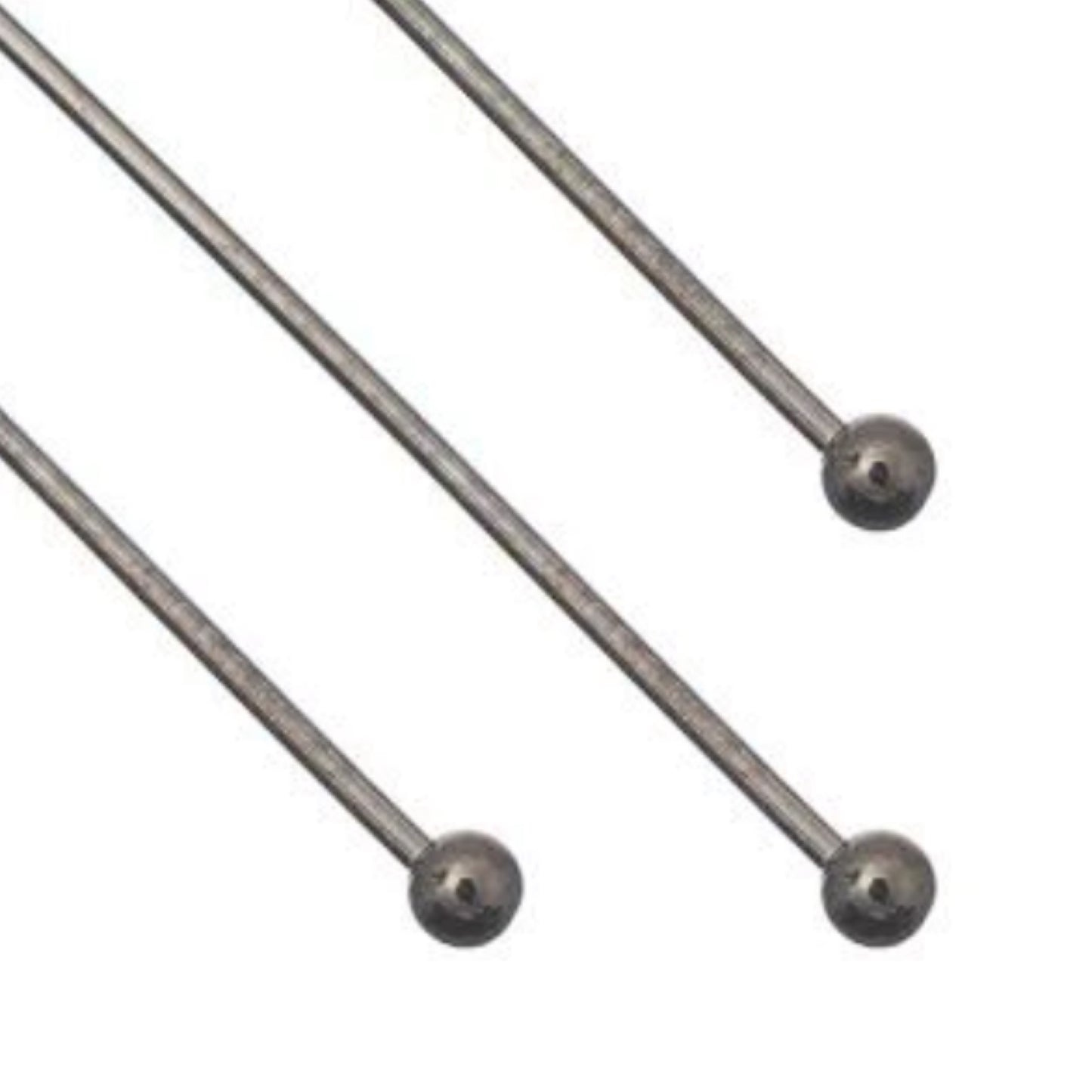 Ballpins Gunmetal 2inch 24 gauge 50/pk