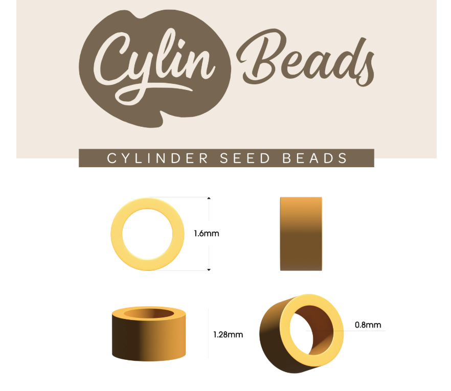 Cylin Bead 11/0 approx.23g Hank Glow in Dark - Coral (1149H)