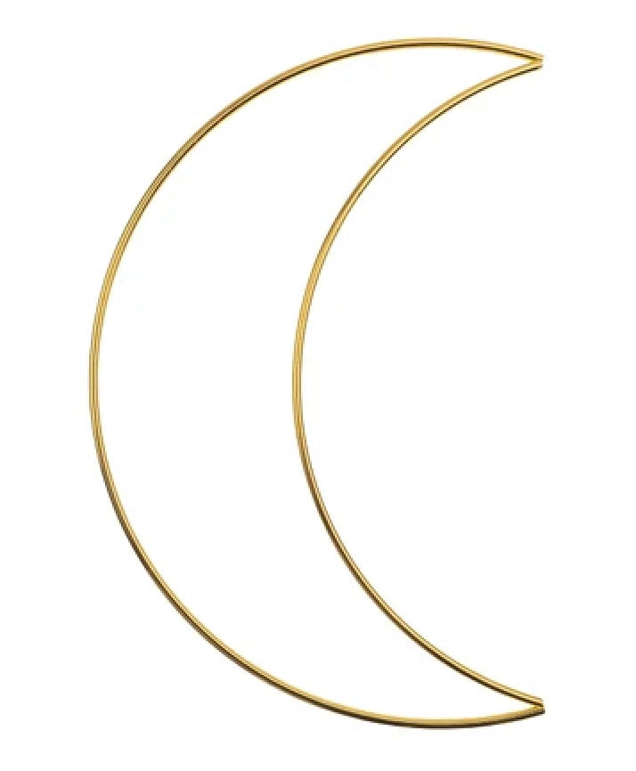 Metal Shapes Moon 1pc 200mm Iron