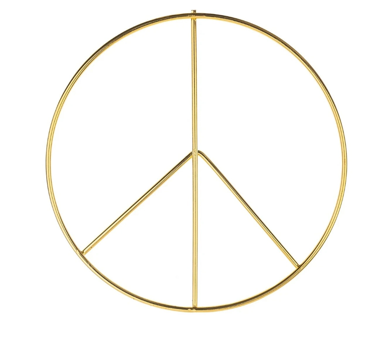 Metal Shapes Peace Symbol 1pc 145mm Iron