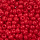 Czech Glass Seed Beads 6/0 terra Intensive Red (22g Vial)