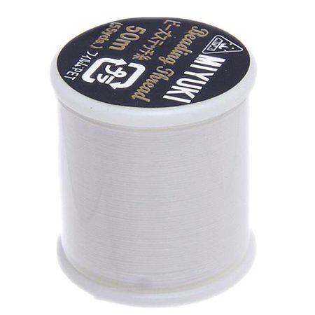 Miyuki Nylon Beading Thread B white (50m) for DIY Jewelry Making