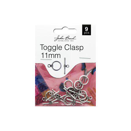 Toggle Clasp 11mm A Slv 9pc