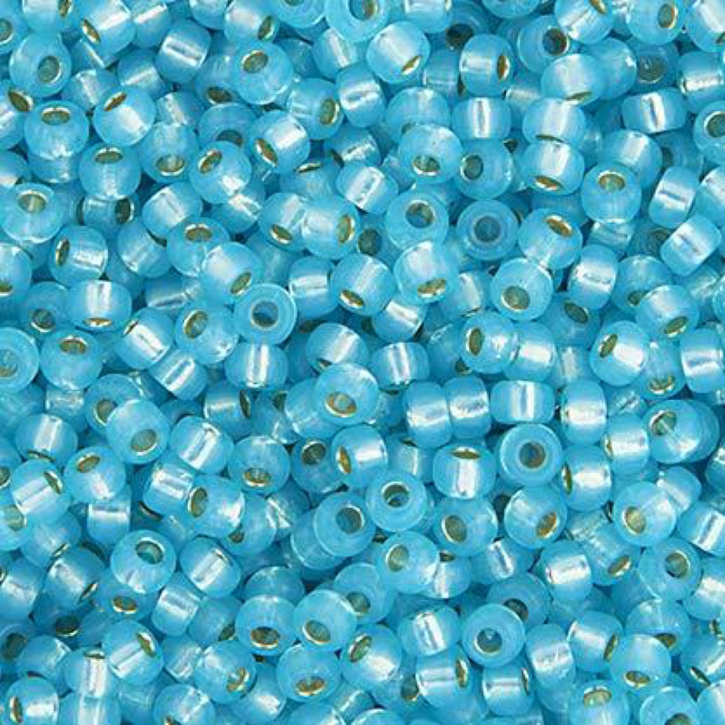 11/0 Aqua S/L Dyed Alabaster APX.22g (0647V)