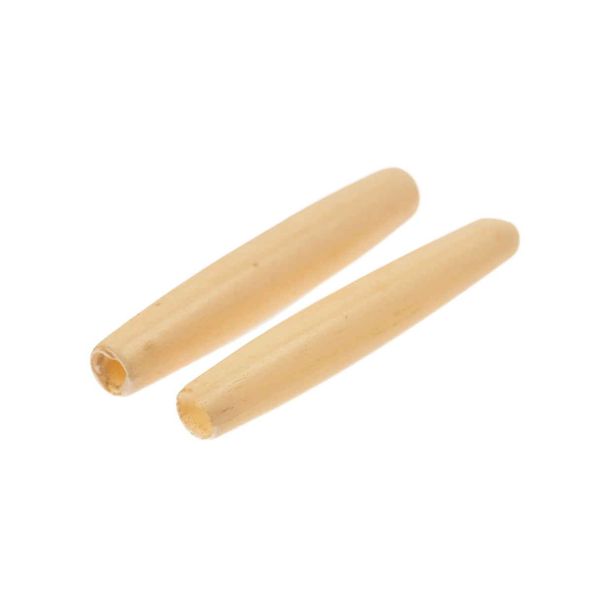 HAIRBONEPIPES OVAL ANT.IVORY 1.5" Worked on Bone