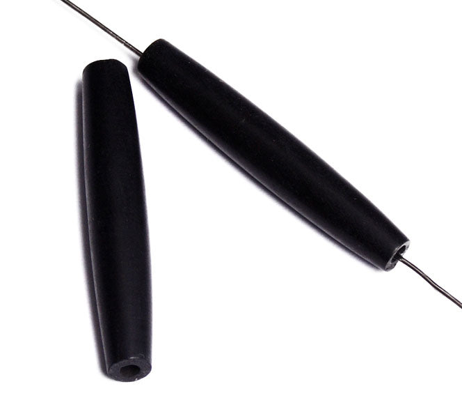 HAIRBONEPIPES OVAL BLACK 1.5" Worked on Bone