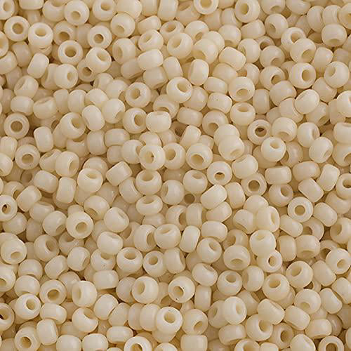 22gms 11/0 in Opaque Dark Cream