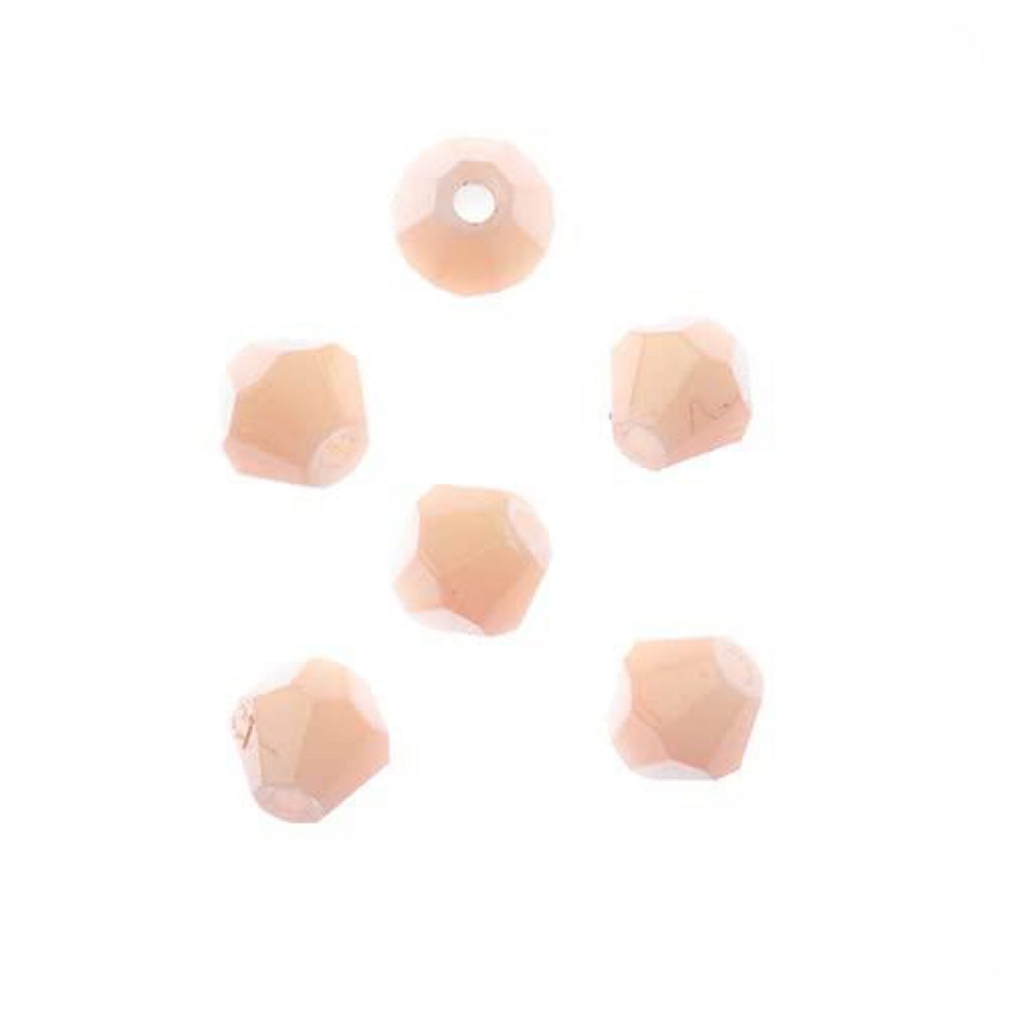 (8mm) Opaque Cream Bicone Crystal (27290111-11)