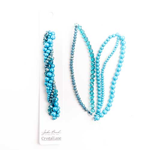 27290100-25 Twisted Bead Strands Bird Bill Dayflower