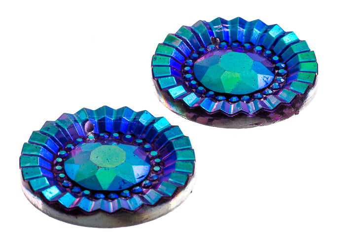 20mm Round Purple AB